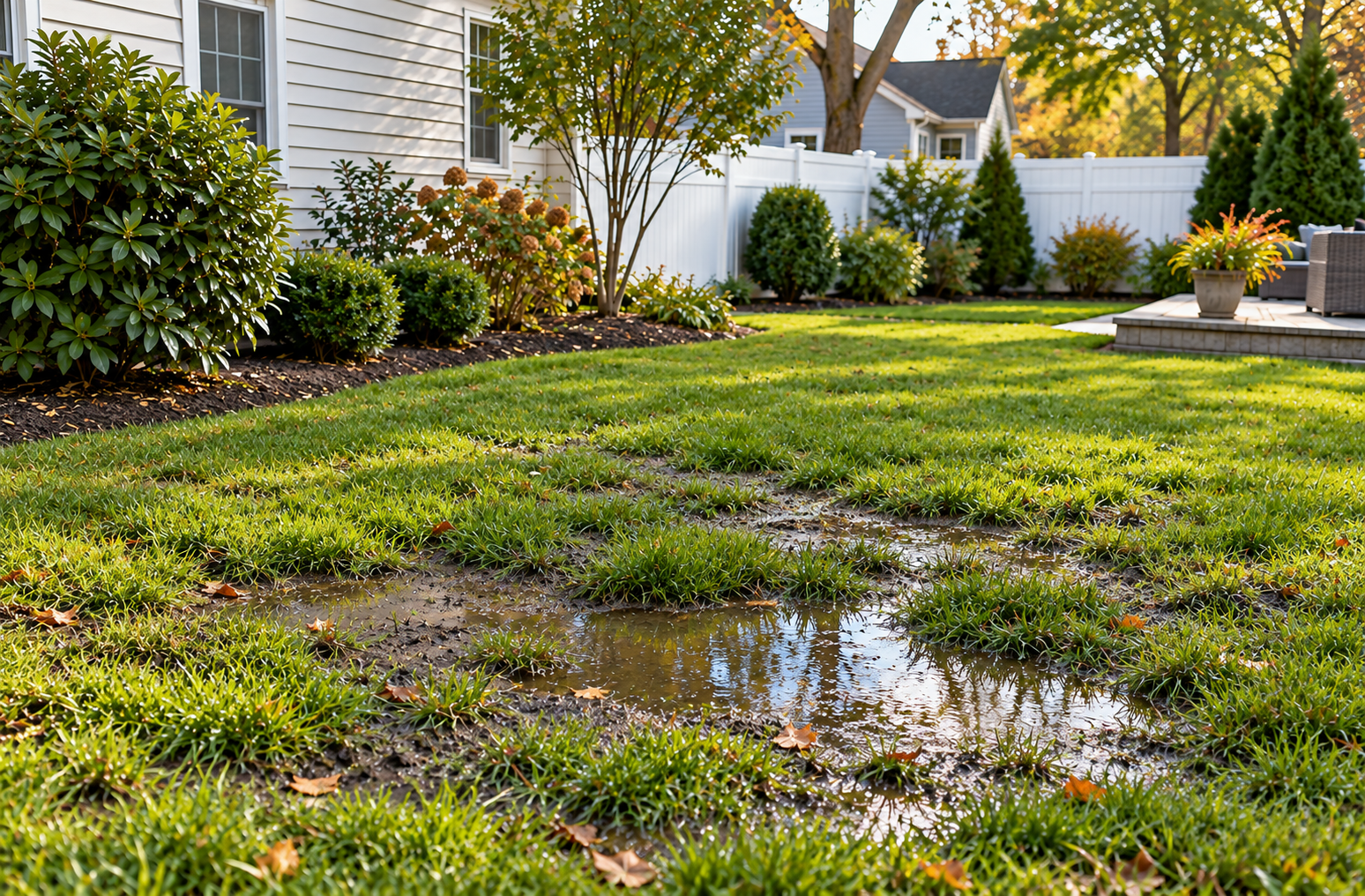 Sewage Odors or Wet Areas Outside